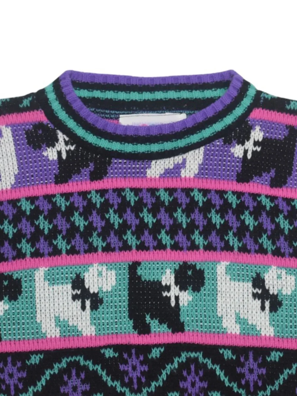 Cute Vintage 80s Heartworks Scottie Dogs Knit Sweater 4T